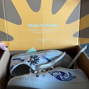 soludos cosmic star leather sneakers nwt